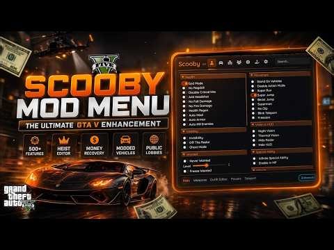 Scooby Mod Menu GTA 5🔥Scooby Menu GTA 5 1.72 Tutorial 2026 | Enhanced Mod Menu + GTA 5 Mod Menu