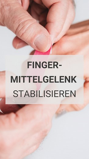 4.5K views · 73 reactions | Finger-Mittelgelenk tapen & stabilisieren...