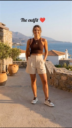 How to Style Off-White Shorts from Amazon 🤍 Effortless Summer Outfit Idea#shorts#ootd#outfiideas#sty