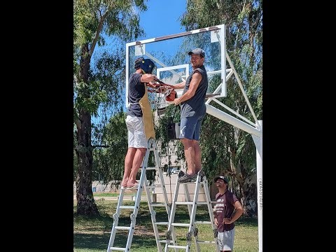 Como fabricar Redes de Cadena de Básquet en 15 '- How to make basketball nets in 15'
