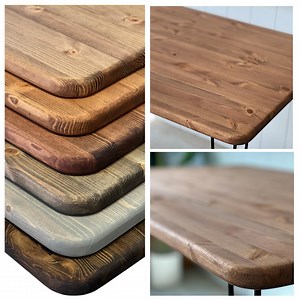 DIY // Solid Pine Table Top With Rounded Corners and Edges / Top Only - Etsy UK