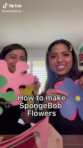 DIY Spongebob Flowers Craft Tutorial