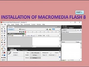 Installation of Macromedia flash 8, part-1