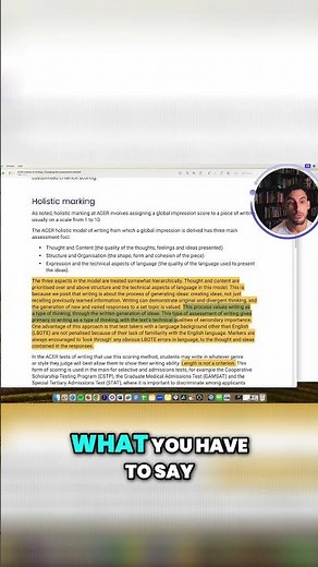 Common GAMSAT Section 2 mistake: 🚫 Examples instead of Explanation #gamsattips #gamsat #section2