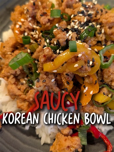 Easy Korean Ground Chicken Bowl Recipe