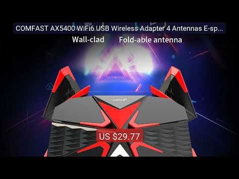 COMFAST AX5400 WiFi6 USB Wireless Adapter 4 Antennas E-sports ... — Hot Deal 2026 | Limited Offer!