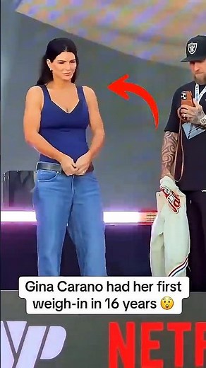 Gina Carano 😱 Official Weigh-In Moments 🔥 #mma#ufc