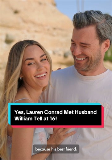 “My husband’s a smoke show!”—period, Lauren! 🤭 #LaurenConrad shares how she first met her husband, #WilliamTell, years before they started dating. ❤️Watch the full special in our bio link. #LagunaBeach