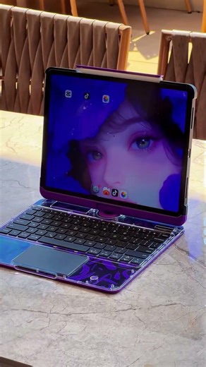 I’ve fallen in love with this purple Magic Keyboard.💜💜#ipad #keyboard #ipadcase #accessories