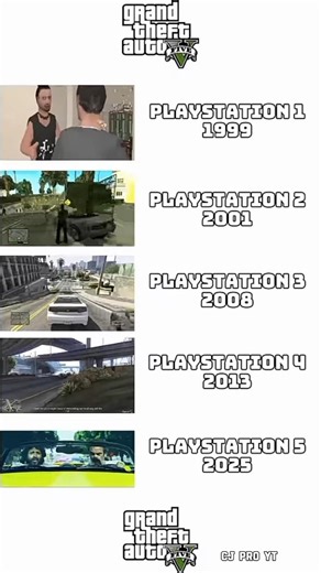 GTA 5 PS1 VS PS2 VS PS3 VS PS4 VS PS5 #pcbuild #pc #pcgaming #gamingpc #gpu #graphics #graphicscard