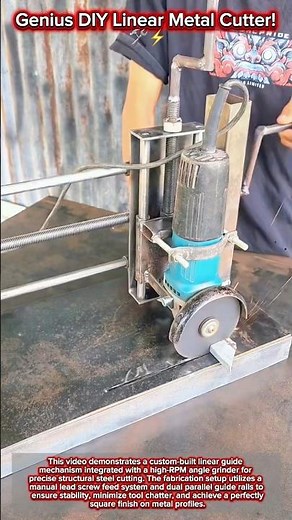 Genius DIY Linear Metal Cutter! 🛠️⚡