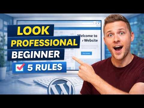 Make Your Website Look Professional (Beginner Step-by-Step Guide)