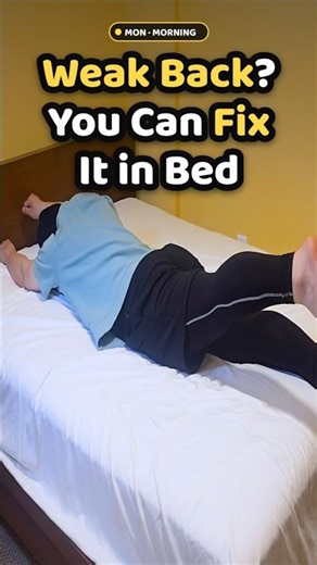 Back Pain in Bed? This Tiny Move Strengthens Your Spine 💪