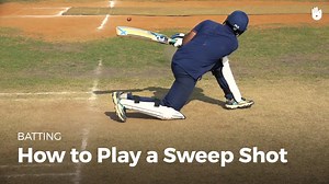 How to Play a Sweep Shot - How to Play Cricket | Sikana