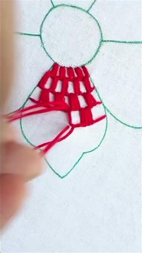 Wow 🌸🙀🌸 Super Unique Net Stitch Flower Hand Embroidery #ruphandicraft #shortvideos #youtube #shor