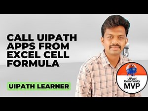 Call UiPath Apps from Excel Cell Formula | Send Excel Cell Data to UiPath APP | UiPath App Studio