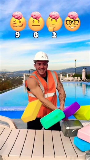 Could you knock down the cubes with one hit? 😁 iq challenge 🧠 #funny #foryou #challenge