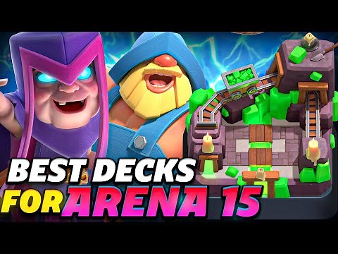 TOP 3 BEST DECKS for ARENA 15 - Clash Royale (2025)