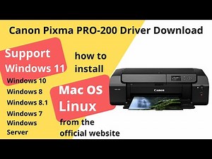 Canon Pixma PRO-200 Driver Download and Setup Windows 11 Windows 10