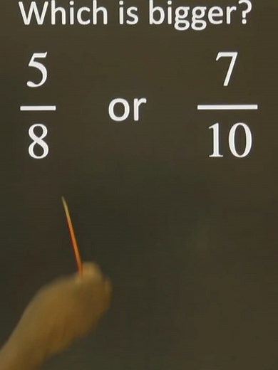 Which fraction is bigger? - #fractionshack #mathhack #fyp #ukmath #mathexams