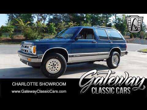 1993 Chevrolet S 10 Blazer Tahoe LT Gateway Classic Cars 309 CHA