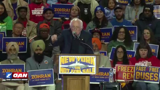16K views · 563 reactions | At Sunday’s NYC rally, Zohran Mamdani made Islam a key point of his message and closed with “On November 4th, We set ourselves free.” Subscribe to OAN LIVE for more stories like this https://live.oann.com/home.ktv?utm_source=socials&utm_medium=social+media&utm_campaign=FB Bernie Sanders added, “A victory in New York will give hope to people around the world.” | One America News Network | Facebook