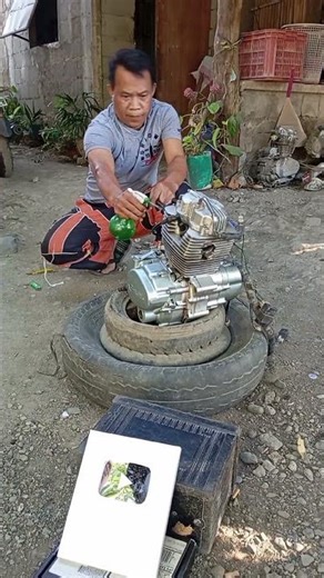 How to Motorcycle Engine Start Without Bike😀😀😀 (Crazy Experiment!)