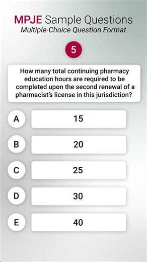MPJE: Multiple-Choice Question Example
