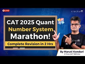 CAT 2026 Quant Number Systems Complete Revision 🔴 By CAT 100%iler | CAT Number Systems Questions