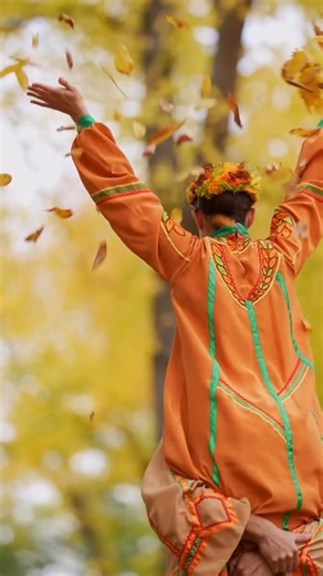 Follow Volya! Ukrainian Dance Ensemble 😊 · The Fall breeze is bringing in the anticipation of a story they can’t wait to share 🍂🌾🌳 🎥 : @gideonparamonov | Ukrainian Dance World