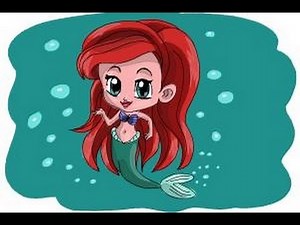 How to draw Chibi Ariel