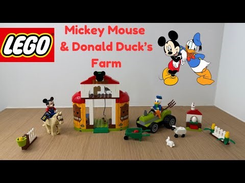 Mickey & Donald on the Farm! 🐮✨ | LEGO Disney Stop Motion Fun