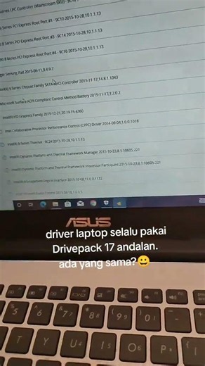 kalau instal driver laptop jadul, selalu menggunakan driverpack. ada kah yang sama bossku?