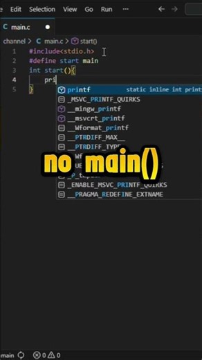 No main() but Code Runs?! C Language Secret 🤯#shorts #coding #codeeveryday #codingpractices