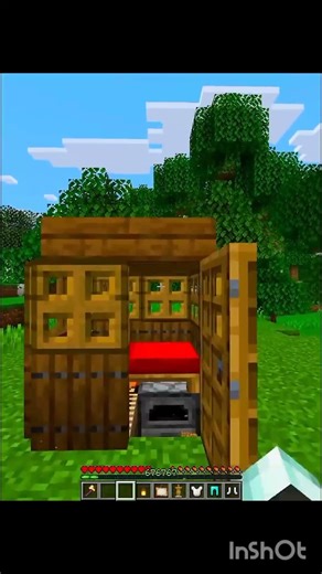 Minecraft When You Need A 2x2 House In 1 Min...🤯 (Matadora) #minecraft #shorts