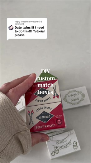 DIY Custom Match Boxes for Weddings