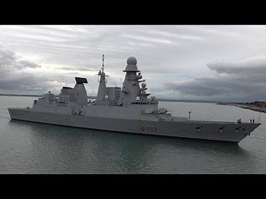 Italian destroyer ship arrives, German frigate leaves 🇮🇹 🇩🇪