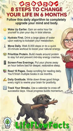 8 STEPS TO CHANGE YOUR LIFE IN 6 MONTHS