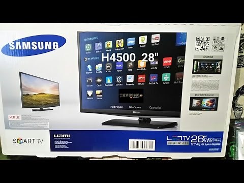 Samsung UN28H4500AFXZA H4500 Series 28" Class HD Smart LED HD TV Review And Install BY KVUSMC