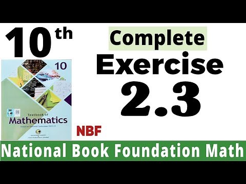Class 10 Maths Chapter 2 Exercise 2.3 | Ex 2.3 Class 10 | 2.3 Maths Class 10 | NBF | Fazal Academy