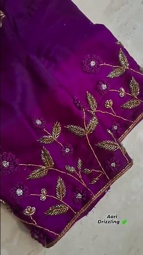 🌷 Elevating elegance with the art of Aari work/unique design