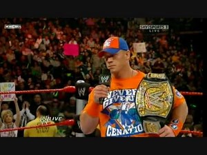 John Cena wants the match get start