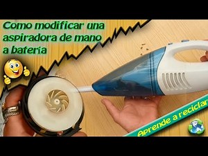 🔌⚡🧹 How to modify a battery-powered handheld vacuum cleaner 🔌⚡🧹