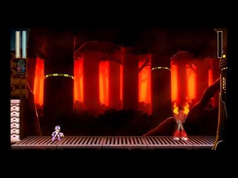 Mega Man 11-Walkthrough Torch Man Stage with [No Damage + Superhero Mode]