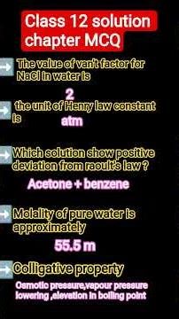 # class 12th MCQ solution chapter