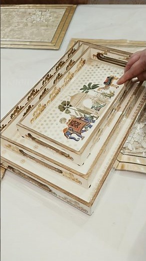 ✨ Luxury-looking wooden serving tray at unbelievably affordable prices! #shorts