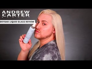 How to get Super Smooth Glossy Glass Hair - DryBar Liquid Glass Miracle Spray Tutorial #glasshair