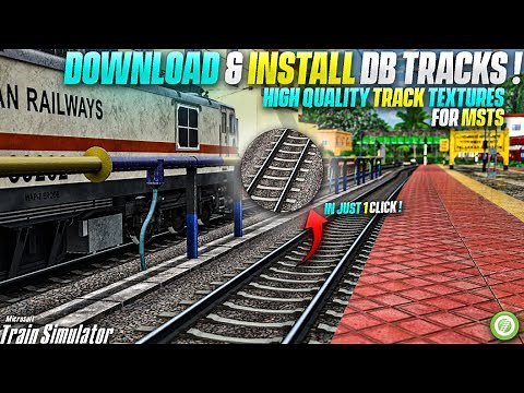 Download & Install DB Tracks For MSTS In Just 1 Click !! | High Quality Track Textures For Openrails