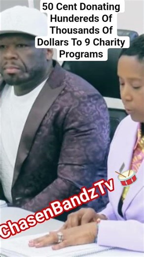 50 CENT Donates Hundreds of Thousands of Dollars ✊#50cent #gunitrecords #celebrities