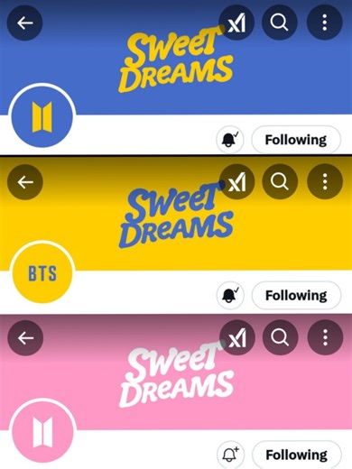 Las cuentas oficiales de BTS cambiando sus layouts en honor al lanzamiento de Sweet Dreams, ESTAMOS PRESENCIANDO EL INICIO DE ESTA ERA DE HOSEOK🥳🔥 SWEET DREAMS IS COMING J-HOPE IS COMING JHOPE X MIGUEL #jhope_SweetDreams SWEET DREAMS IS COMING J-HOPE IS COMING JHOPE X MIGUEL #JHOPE #SweetDreams #jhopexmiguel